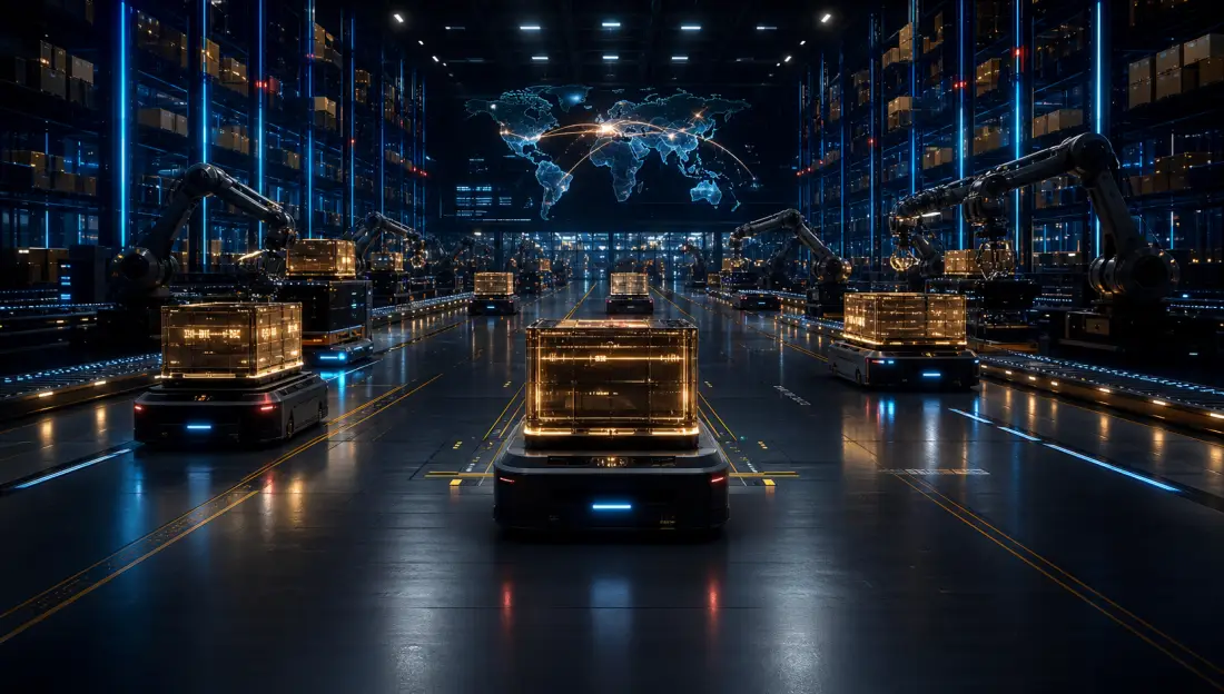 Automated smart warehouse and logistics network
